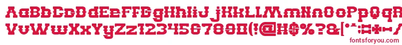 BillyTheKidBold Font – Red Fonts on White Background