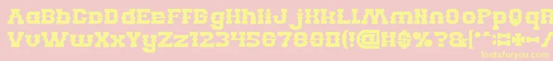 BillyTheKidBold Font – Yellow Fonts on Pink Background