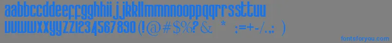 Kdobtz Font – Blue Fonts on Gray Background