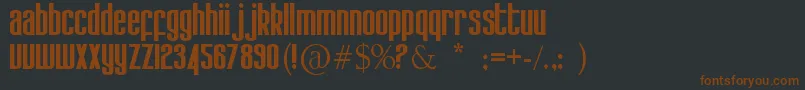 Kdobtz Font – Brown Fonts on Black Background