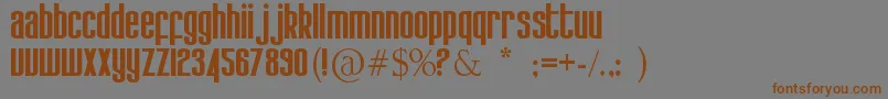 Kdobtz Font – Brown Fonts on Gray Background