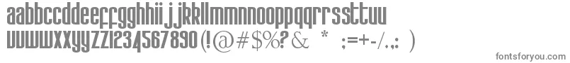 Kdobtz Font – Gray Fonts on White Background