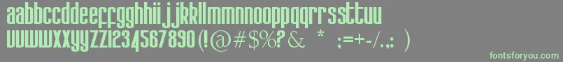 Kdobtz Font – Green Fonts on Gray Background