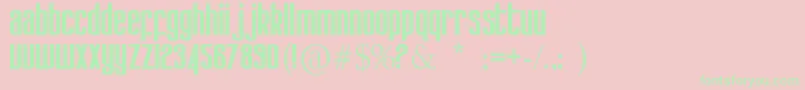 Kdobtz Font – Green Fonts on Pink Background