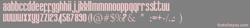 Kdobtz Font – Pink Fonts on Gray Background