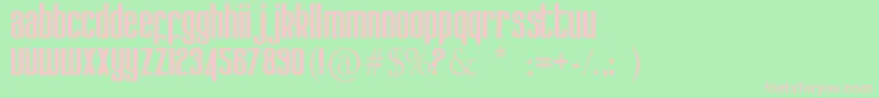 Kdobtz Font – Pink Fonts on Green Background