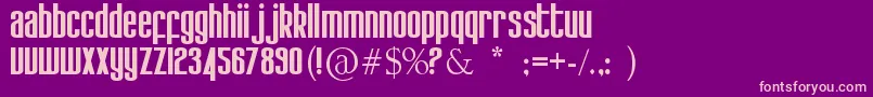 Kdobtz Font – Pink Fonts on Purple Background