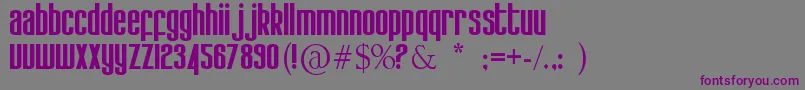 Kdobtz Font – Purple Fonts on Gray Background