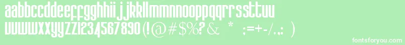 Kdobtz Font – White Fonts on Green Background