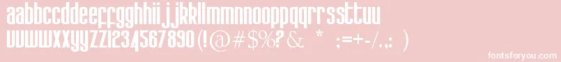 Kdobtz Font – White Fonts on Pink Background