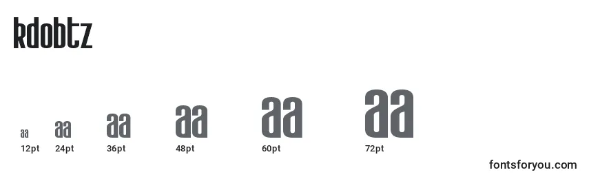 Kdobtz Font Sizes