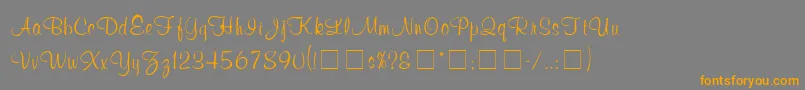 fuente ChromaScriptSsi – Fuentes Naranjas Sobre Fondo Gris