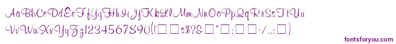 ChromaScriptSsi-fontti – violetit fontit