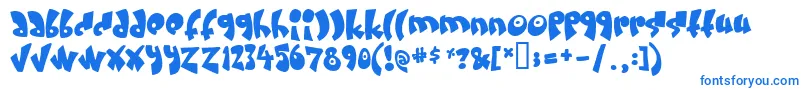 Weitere Informationen zur Creamandsugar-Schriftart Creamandsugar-Schriftart – Blaue Schriften auf weißem Hintergrund