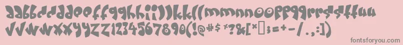 Creamandsugar Font – Gray Fonts on Pink Background
