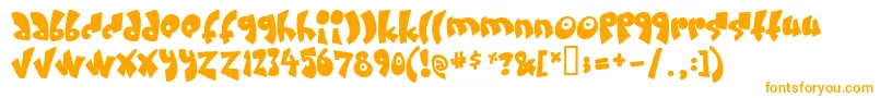 Creamandsugar Font – Orange Fonts on White Background