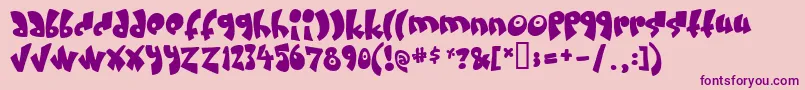 Creamandsugar Font – Purple Fonts on Pink Background