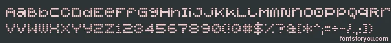 Mobilman Font – Pink Fonts on Black Background