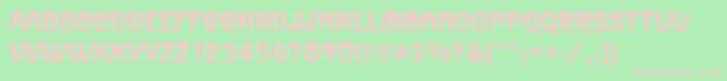 Шрифт Metropolitainesd – розовые шрифты на зелёном фоне