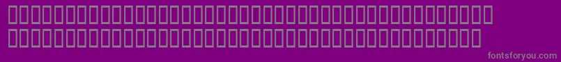 Czcionka BddoomedSquareup – szare czcionki na fioletowym tle