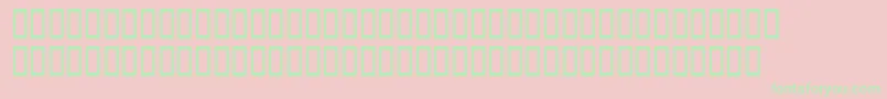 BddoomedSquareup Font – Green Fonts on Pink Background