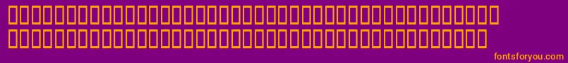 BddoomedSquareup Font – Orange Fonts on Purple Background