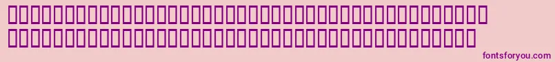 BddoomedSquareup Font – Purple Fonts on Pink Background