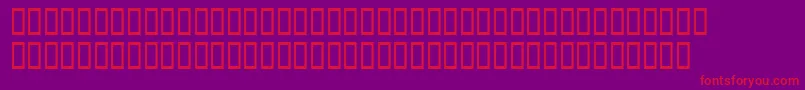 BddoomedSquareup Font – Red Fonts on Purple Background