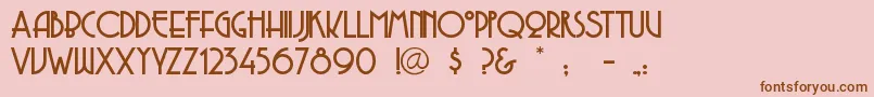 Copaseti Font – Brown Fonts on Pink Background