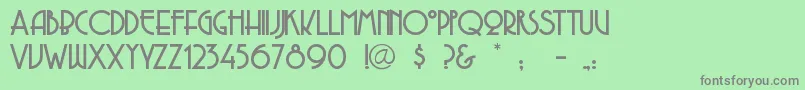 Copaseti Font – Gray Fonts on Green Background