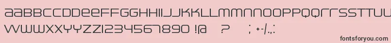 Ventisei-Schriftart – Schwarze Schriften auf rosa Hintergrund