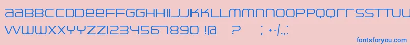 Ventisei Font – Blue Fonts on Pink Background