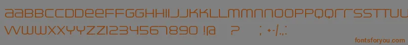 Ventisei Font – Brown Fonts on Gray Background