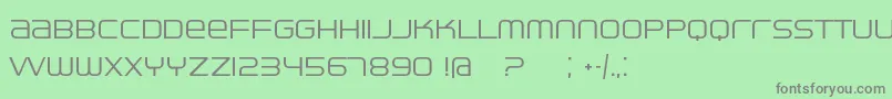 Lisätietoja Ventisei-fontista Ventisei-fontti – harmaat kirjasimet vihreällä taustalla