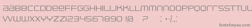 Ventisei Font – Gray Fonts on Pink Background