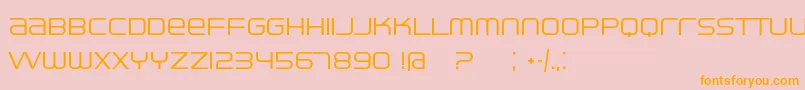 Ventisei Font – Orange Fonts on Pink Background