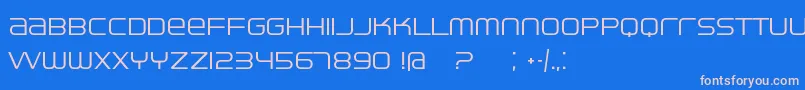 Ventisei Font – Pink Fonts on Blue Background