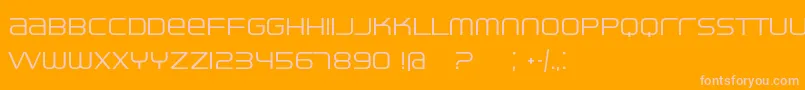 Ventisei Font – Pink Fonts on Orange Background