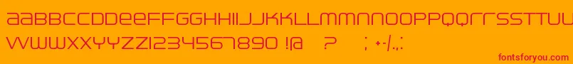 Ventisei Font – Red Fonts on Orange Background