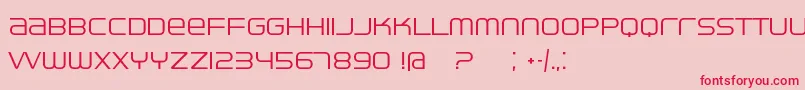 Ventisei-Schriftart – Rote Schriften auf rosa Hintergrund