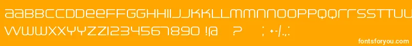 Ventisei Font – White Fonts on Orange Background