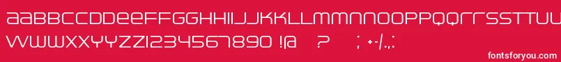 Ventisei Font – White Fonts on Red Background