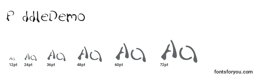 PuddleDemo Font Sizes