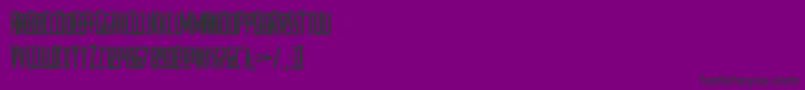 Watchtowercond Font – Black Fonts on Purple Background