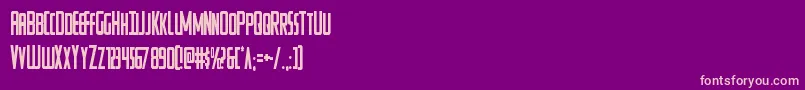 Watchtowercond Font – Pink Fonts on Purple Background