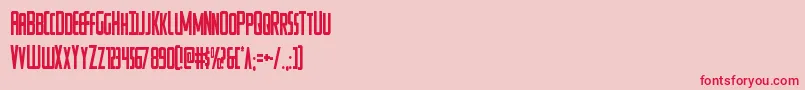 Watchtowercond Font – Red Fonts on Pink Background
