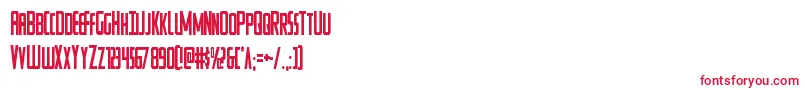 Watchtowercond Font – Red Fonts on White Background