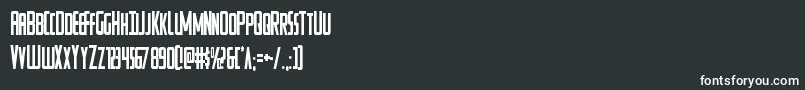 Watchtowercond Font – White Fonts on Black Background