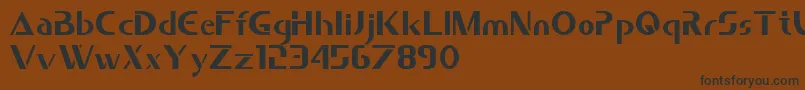 Saber Font – Black Fonts on Brown Background