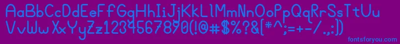 Bgroveb Font – Blue Fonts on Purple Background